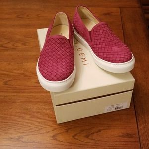 Nwt M. Gemi The Cerchio sneakers, nubuck cranberry